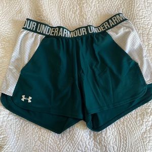 Under Armour Teal Active Shorts, women’s medium